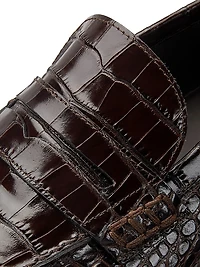 Perry Embossed Leather Loafers