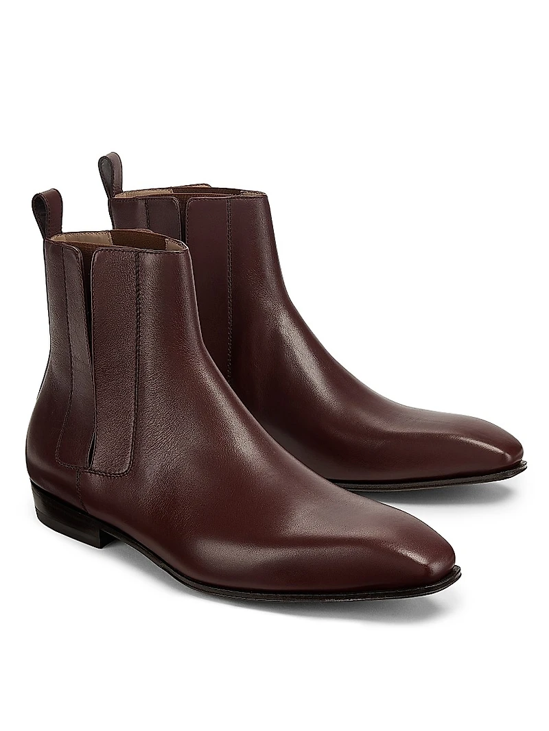 Bruton Leather Ankle Boots