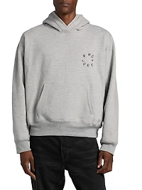 Stone-Embellished Hoodie