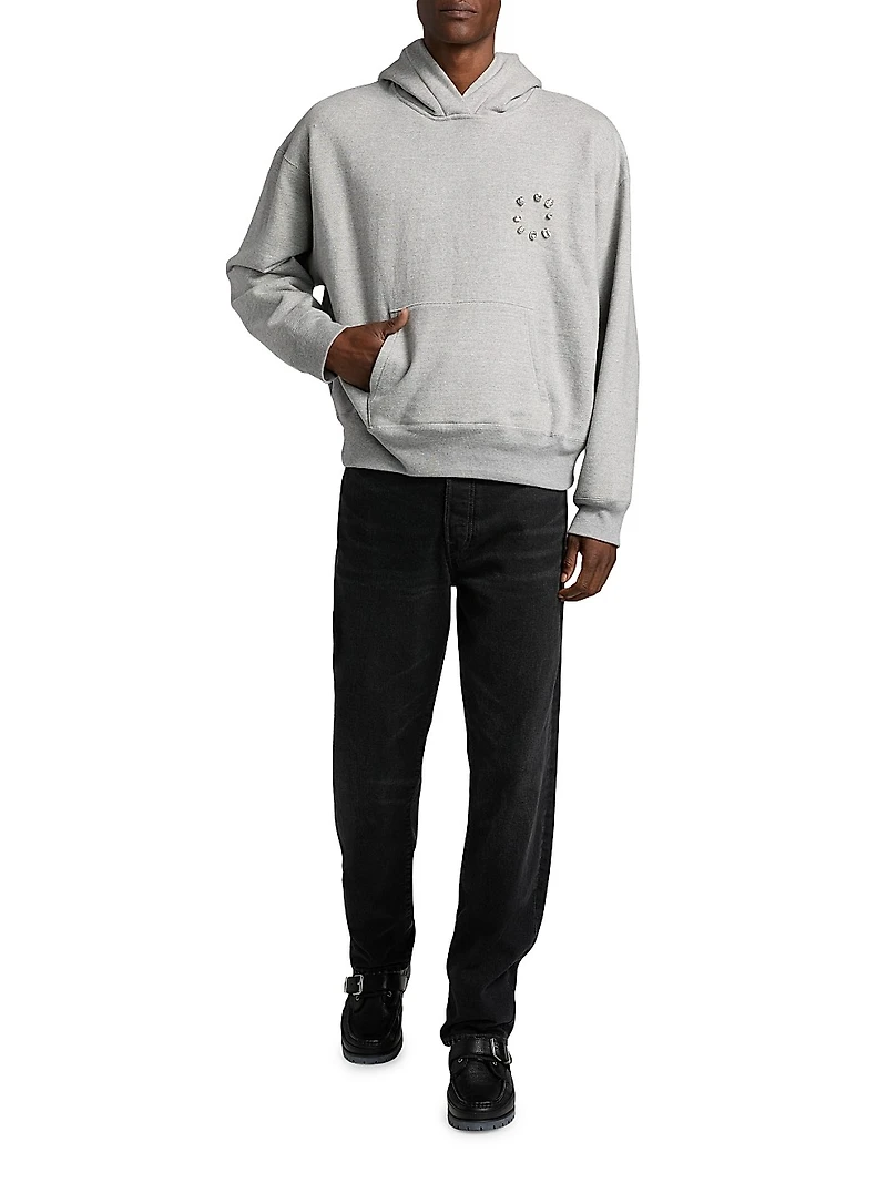 Stone-Embellished Hoodie