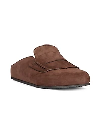 Suede Mules