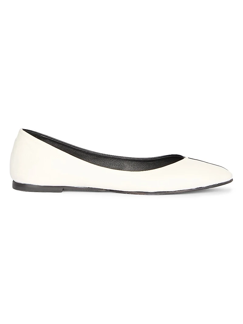 Les Ballerines Colorblocked Leather Flats