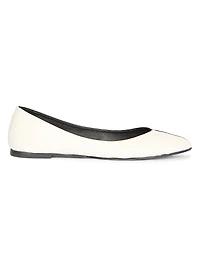 Les Ballerines Colorblocked Leather Flats