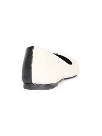 Les Ballerines Colorblocked Leather Flats