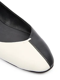 Les Ballerines Colorblocked Leather Flats