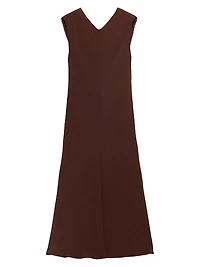 Satin Crepe Midi-Dress