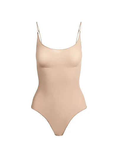 Sheer Seamless Thong Bodysuit