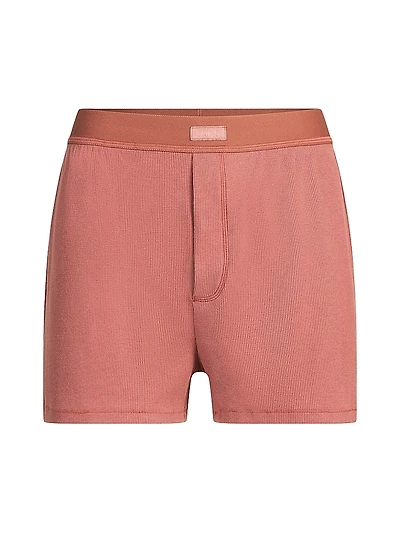 Cotton Rib Loose Boxer