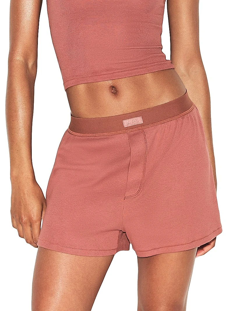 Cotton Rib Loose Boxer