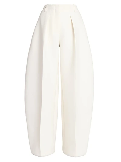 Le Ovalo Barrel-Leg Pleated Pants