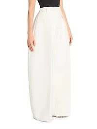 Le Ovalo Barrel-Leg Pleated Pants