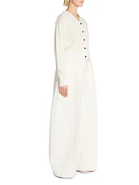 Le Ovalo Barrel-Leg Pleated Pants