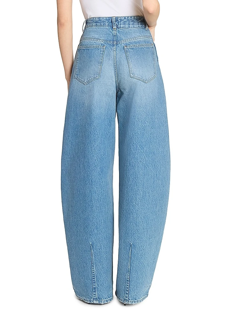 Le Ovalo Barrel-Leg Jeans