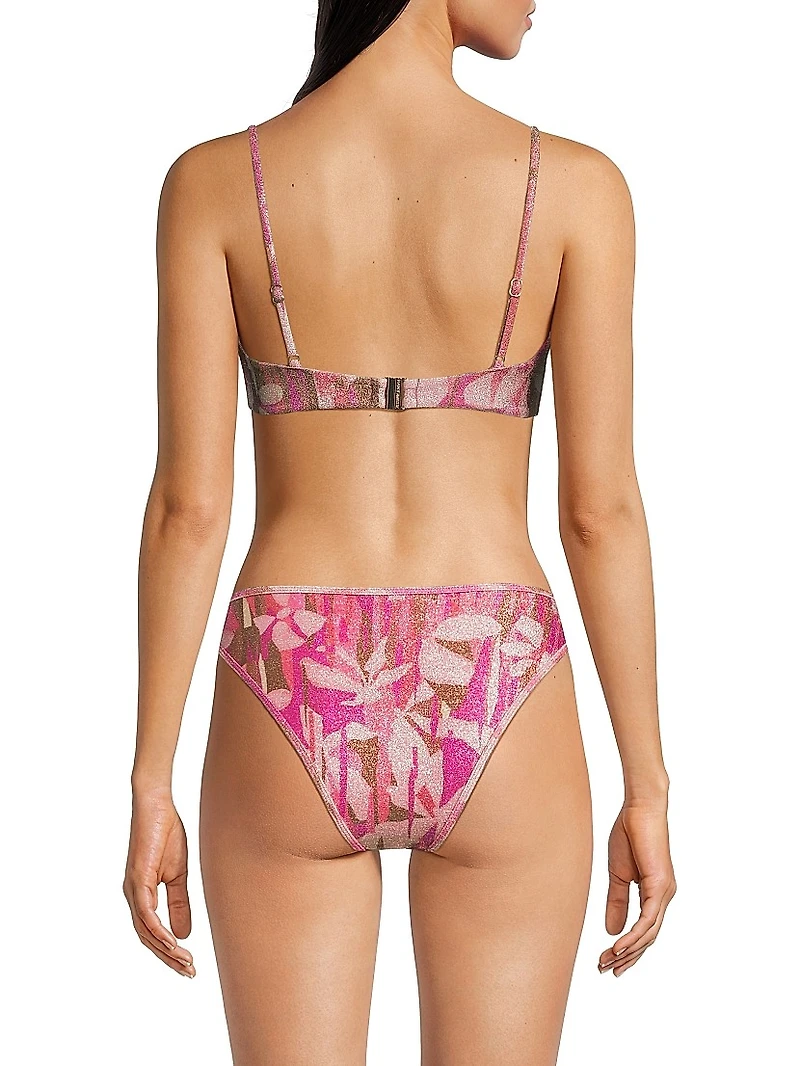 Sparkle Mona Printed Bikini Top