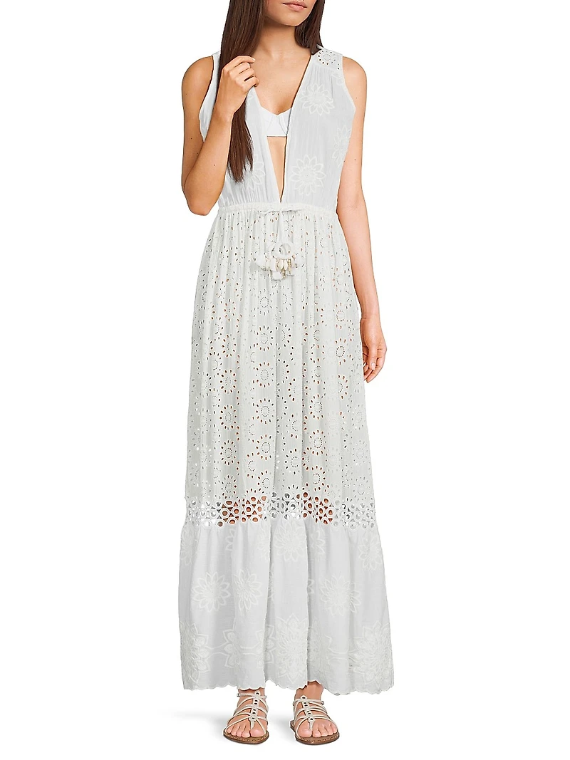 Paxton Cotton Cover-Up Maxi Dress
