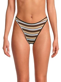 Isla Striped Bikini Bottom