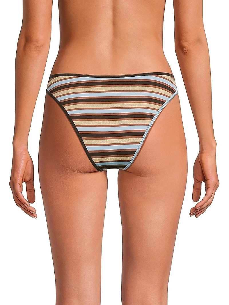 Isla Striped Bikini Bottom