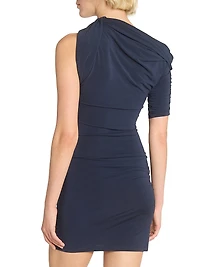 La Mini Robe Drapeado Asymmetric Minidress