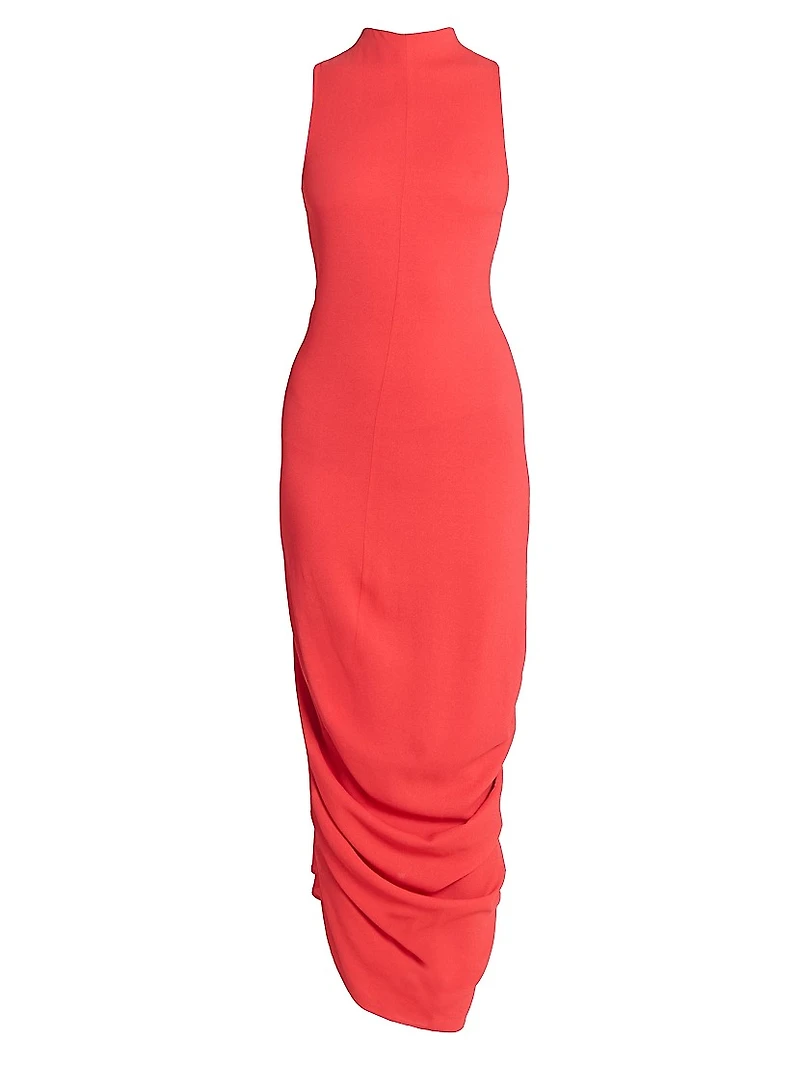 La Robe J Ruched Sleeveless Maxi Dress