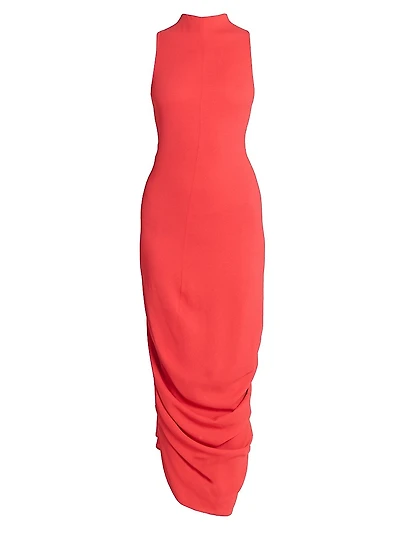La Robe J Ruched Sleeveless Maxi Dress