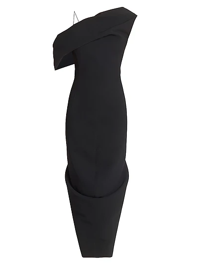 La Robe Pesce Asymmetric Maxi Dress