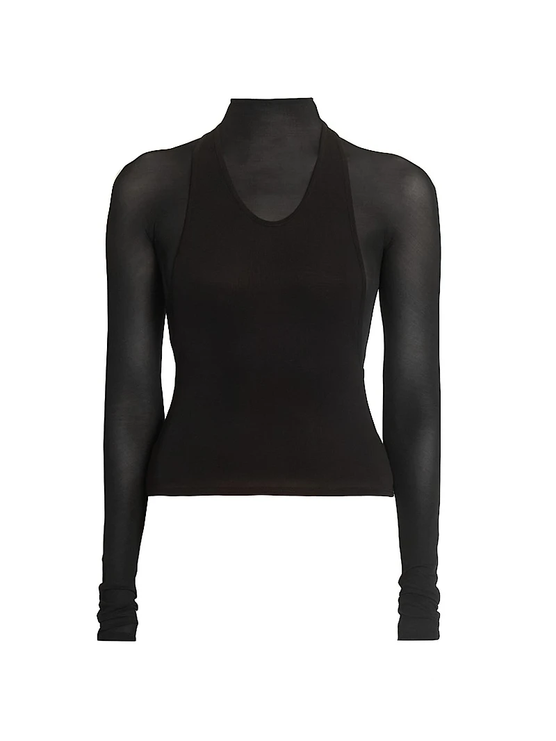 Le T-Shirt Strato Semi-Sheer Top