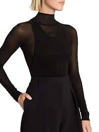 Le T-Shirt Strato Semi-Sheer Top