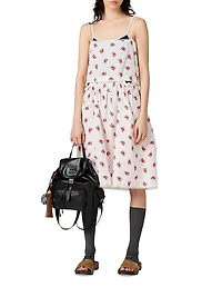 Slubbed Poplin Dress