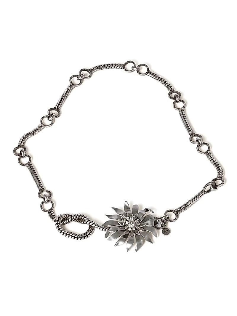 Metal Belt with Crystals