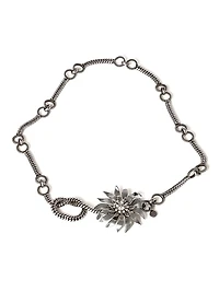 Metal Belt with Crystals