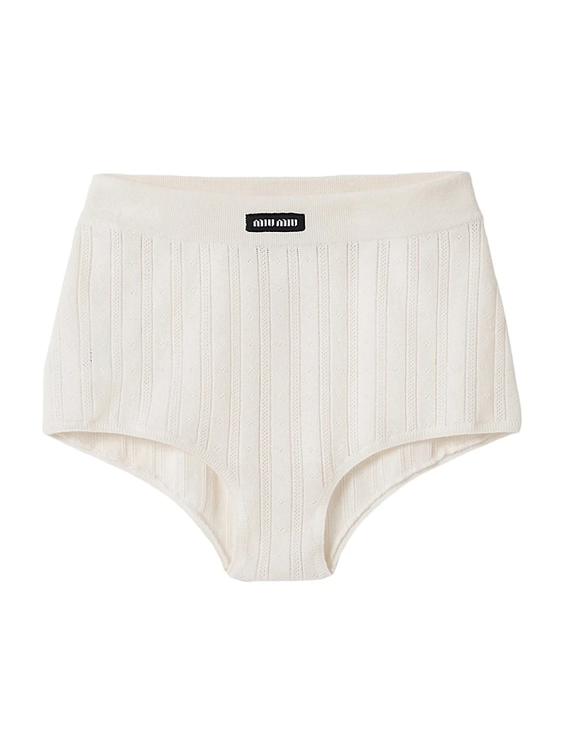 Cashmere and Silk Shorts