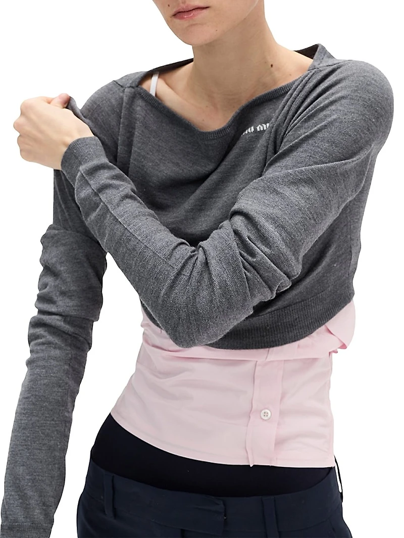 Wool Boatneck Sweater