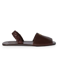 Ruches Nappa Leather Sandals
