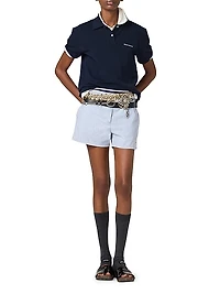 Striped Chambray Bermudas