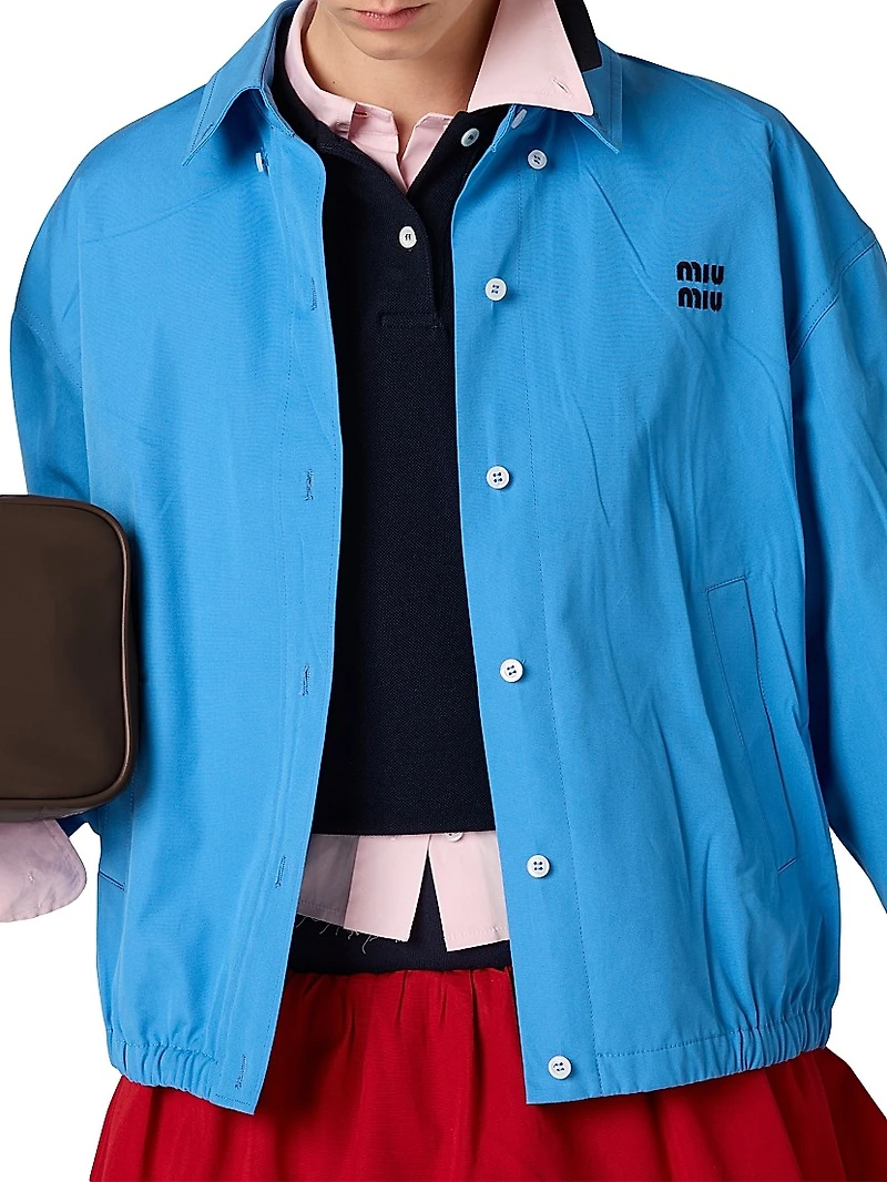 Poplin Blouson Jacket