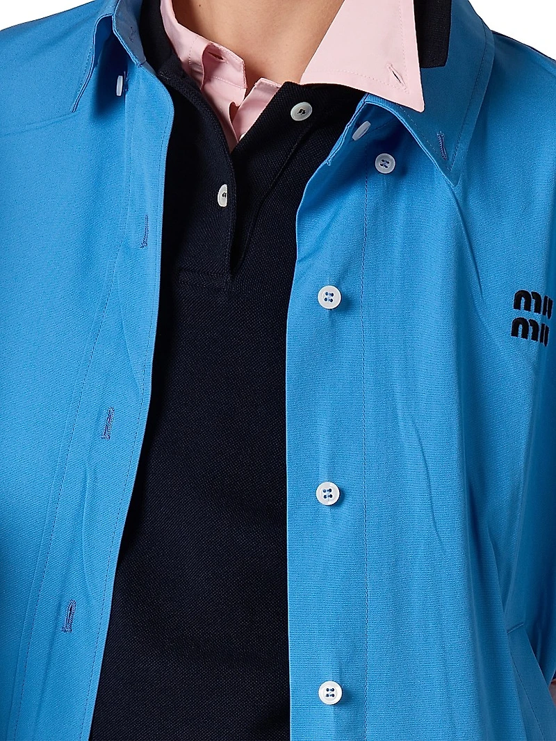 Poplin Blouson Jacket