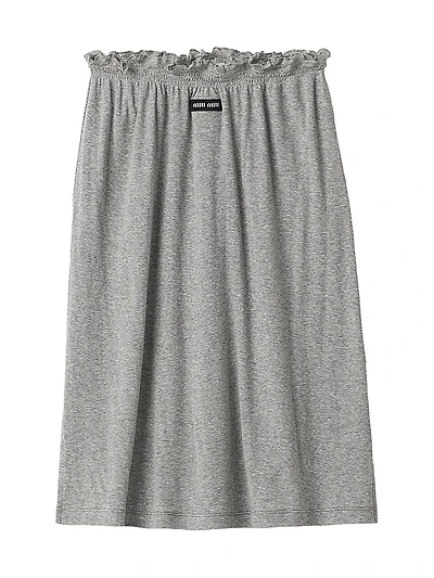 Ribbed Jersey Skirt