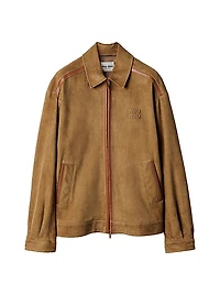 Suede Blouson Jacket