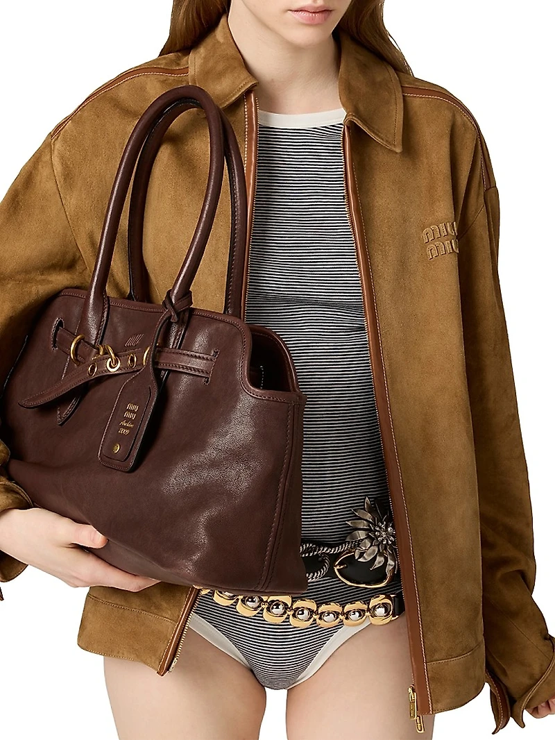 Suede Blouson Jacket