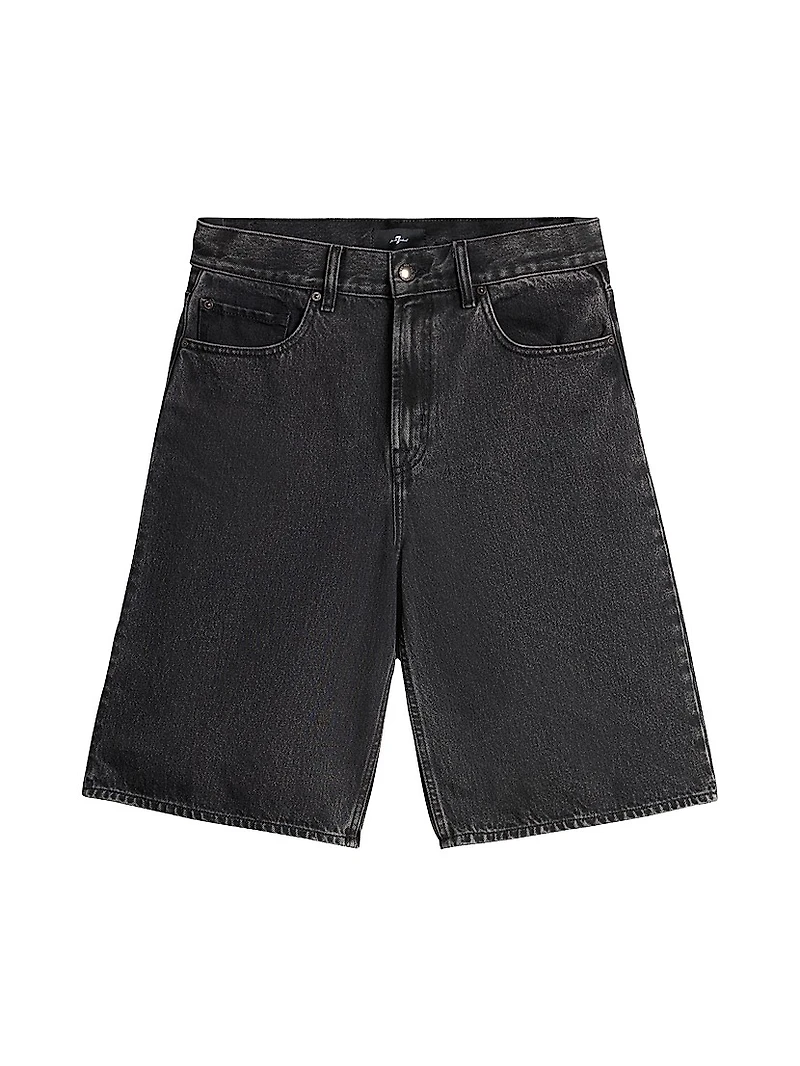 Wide-Leg Jean Shorts