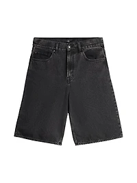 Wide-Leg Jean Shorts