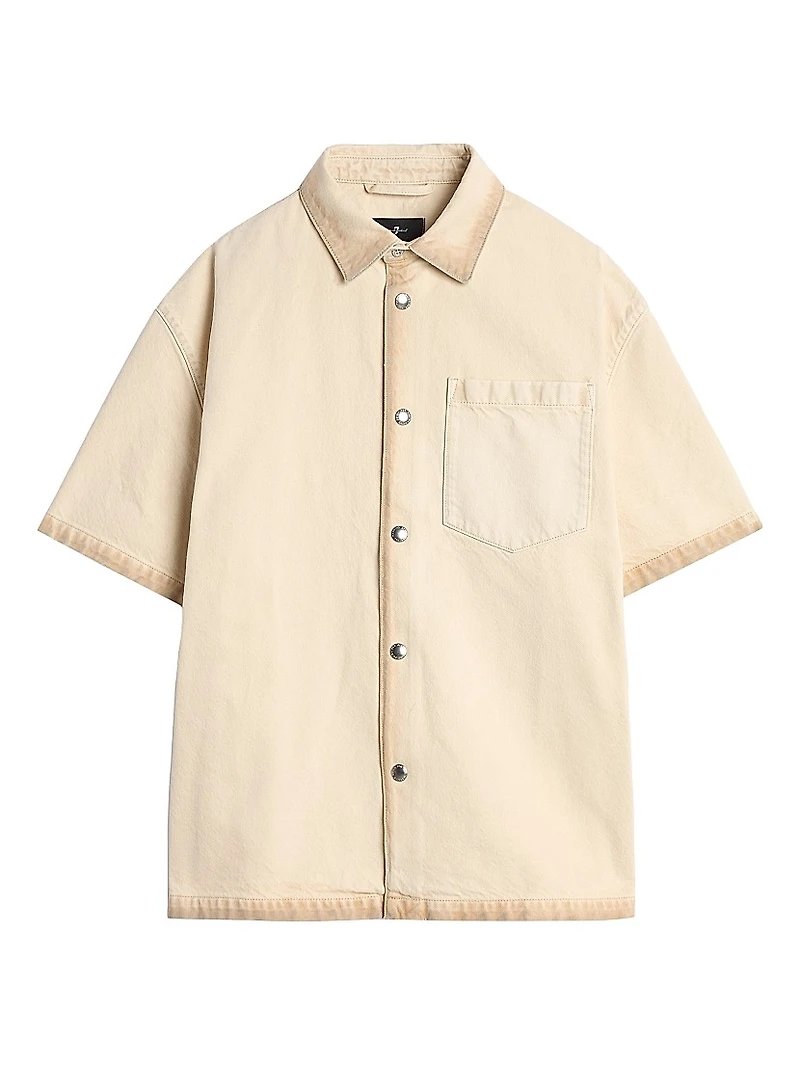 Regular-Fit Cotton Short-Sleeve Shirt