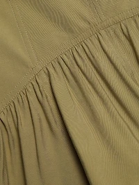 Donia Tie-Waist Midi-Skirt