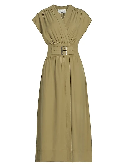 Dove Belted Midi-Dress