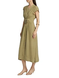 Dove Belted Midi-Dress