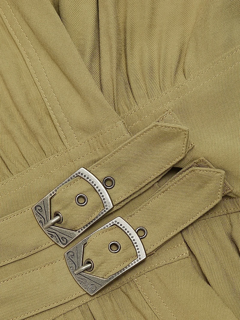 Dove Belted Midi-Dress