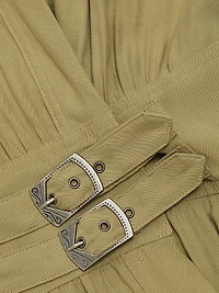 Dove Belted Midi-Dress