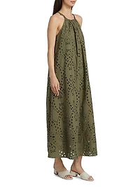 Bonie Eyelet Sleeveless A-Line Maxi Dress