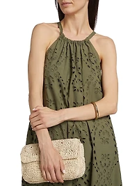 Bonie Eyelet Sleeveless A-Line Maxi Dress