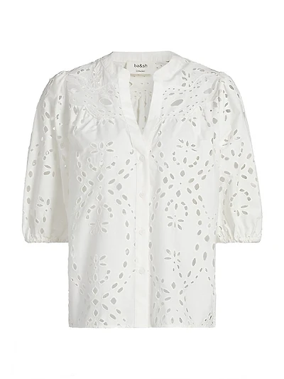 Beatrice Eyelet Cotton Shirt